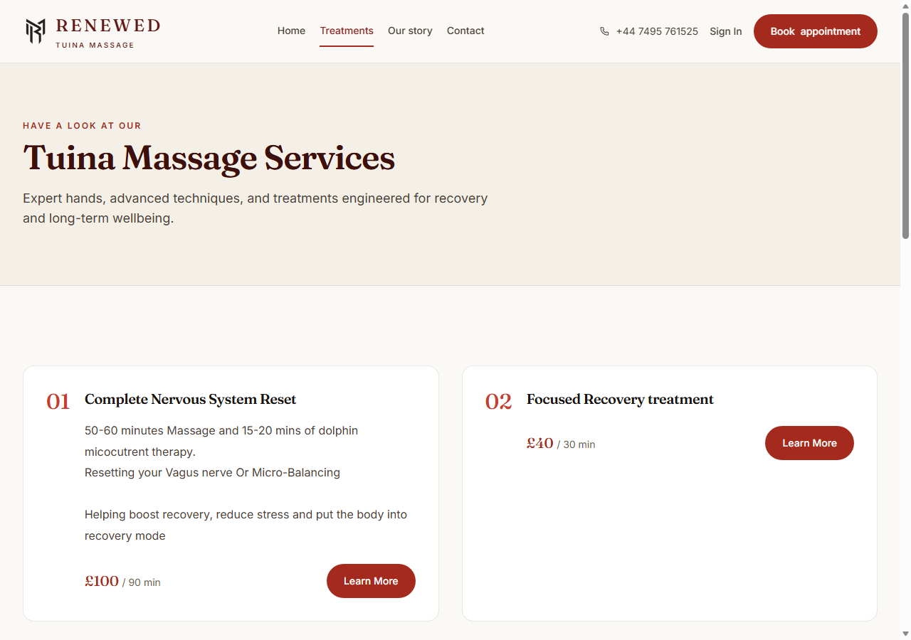 Renewed Tuina Massage screenshot 1